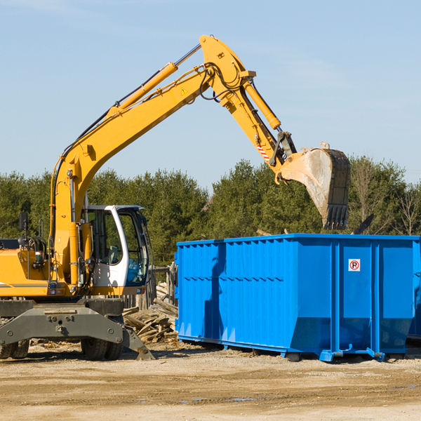 can i rent a residential dumpster for a construction project in Milltown SD